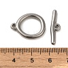 Non-Tarnish 304 Stainless Steel Toggle Clasps STAS-Q324-10P-3