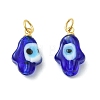 Handmade Evil Eye Lampwork Pendants PALLOY-JF05636-03-1