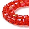 Electroplate Glass Beads Strands LS-EGLA-R030-6x6mm-01-2
