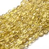 Natural Lemon Quartz Gemstone Nuggets Bead Strands G-J336-25-1