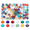 120Pcs 12 Colors Glass European Beads EGLA-YW0005-77-1