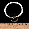 Braided Round Polyester Cord Bracelet Makings FB-CBAEDA0-01G-25-3