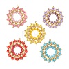 Seed Beads & Glass Beaded Pendants PALLOY-MZ01295-1