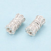 925 Sterling Silver & Clear Cubic Zirconia Screw Clasps STER-T008-78S-2