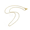 0.9mm Adjustable Slider Brass Box Chain Necklaces for Men Women NJEW-G160-21G-1