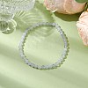 6mm Natural Blue Lace Agate Round Beaded Stretch Bracelets BJEW-JB10855-02-2