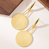 Alloy Flat Round Dangle Stud Earrings FS-WG56DB5-02-3