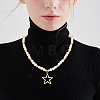 500Pcs 5 Colors Brass Smooth Round Beads KK-PA0001-19-5