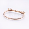 Ion Plating(IP) 304 Stainless Steel Bangles BJEW-P222-14RG-3