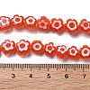 Handmade Millefiori Lampwork Beads Strands LAMP-F035-09A-4