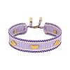 Adjustable Polyester & Alloy Slider Bracelets FS-WG54A06-02-1