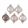 Natural Grey Agate Links Connectors LS-G-N326-85J-1