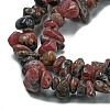 Natural Rhodonite Chip Bead Strands G-M205-24-01-3