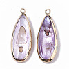 Natural Freshwater Shell Pendants X-SHEL-R047-03C-3