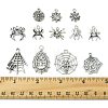 12Pcs 12 Styles Tibetan Style Alloy Pendants FIND-FS0004-67-5