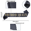 Iron with Glass Rhinestone Birthday Crown Shoulder Strap Sets AJEW-WH0180-16-3