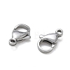304 Stainless Steel Lobster Claw Clasps SA-CBAF1D5-25P-C-2