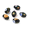 Handmade Millefiori Glass Beads LAMP-U004-02G-1