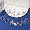 5 Pairs 5 Styles Alloy Dangle Earrings EJEW-JE05551-S-2