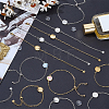 16Pcs 4 Styles 304 Stainless Steel Cable Chain Bracelet Making BJEW-SP0001-29-4