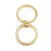 Brass Micro Pave Cubic Zirconia Plain Band Finger Rings for Women RJEW-P160-01A-G-5