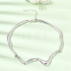 Alloy Flow Water Choker Necklaces for Women AL-CBA9074-01P-1