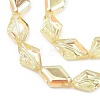 Electroplate UV Plating Glass Beads Strands EGLA-B010-01A-HP02-2