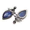 Dyed Natural Lapis Lazuli Pendants GG-CBACC2B-05AS-02-2