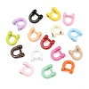 Spray Paint Alloy Detachable Horseshoe D-Ring AL-CBA9266-03-1
