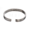 Fashionable Unisex 304 Stainless Steel Bangles BJEW-L552-02D-8mm-2