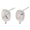 SHEGRACE Brass Stud Earring Findings XGRQ6M591-903P-1