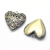 Brass Diffuser Locket Pendants X-KK-F717-25AB-NR-2