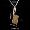 201 Stainless Steel Kitchen Knife Shape Pendant Necklaces for Men FS-WG2BC60-02-1