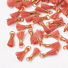 Polycotton(Polyester Cotton) Tassel Pendant Decorations X-FIND-S275-23G-2