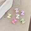 UV Plating Acrylic Alphabet Beads OACR-N163-42Z-1