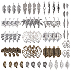   108Pcs 18 Style Tibetan Style Autumn Theme Alloy Pendants TIBEP-PH0001-35-1