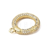 Brass Micro Pave Clear Cubic Zirconia Spring Gate Rings CU-CBA7D5E-04A-G-2