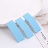 Frosted Plastic Snap Hair Clips OHAR-PW0001-457D-1