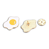 Fried Eggs Shape Enamel Pin JEWB-N007-211-3