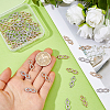 50Pcs 2 Colors Alloy Crystal Rhinestone Links/Connectors ALRI-PH0001-36-3