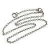 4.5MM 201 Stainless Steel Rolo Chain Necklaces for Unisex NJEW-K302-09P-4