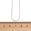 0.8MM Brass Box Chain Adjustable Slider Necklaces KK-H533-09B-RG-5