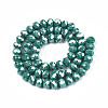 Electroplate Glass Beads Strands EGLA-A034-P8mm-A09-3