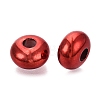 UV Plating Opaque Acrylic European Beads PACR-T017-19M-10-2