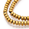 Electroplated Synthetic Non-magnetic Hematite Beads Strands G-T139-61B-3