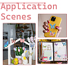 PET Plastic Self Adhesive Picture DIY-FH0010-16-6