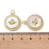 Brass Micro Pave Clear Cubic Zirconia Pendants KK-B083-20G-02-3