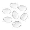 Transparent Oval Glass Cabochons X-GGLA-R022-14x10-4