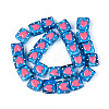 Handmade Spray Painted Lampwork Beads LAMP-N035-02E-2
