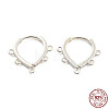 925 Sterling Silver Hoop Earring Findings STER-Q191-05S-1